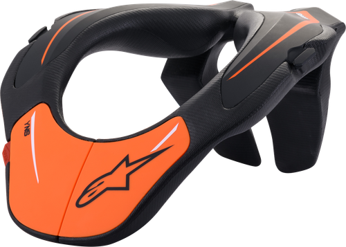 Alpinestars Youth Neck Support Black/Orange - Part Number 6540118-14-OS