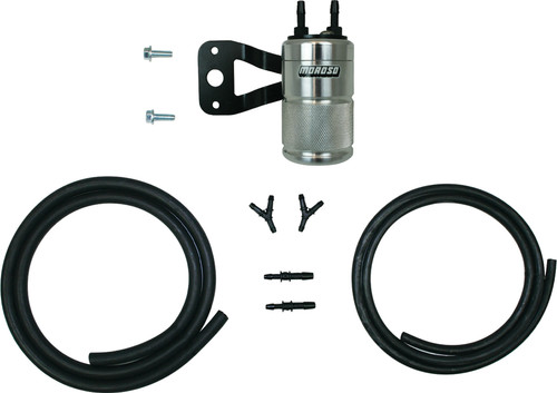 MOROSO Air Oil Separator M8 with Stock & Se Air Cleaners, Polished - Part 85722