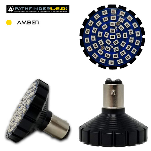 Pathfinder 4857A Bullet Ultra Bright LED Amber 1157 Style Turn Signal Light