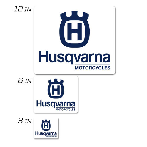 D-COR Husqvarna Icon Decal 3-Inch Square - Model 40-70-108