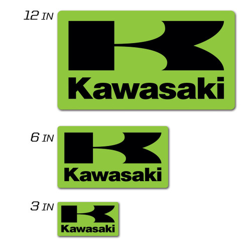 D-COR Kawasaki Icon Decal 12" - Part Number 40-20-110