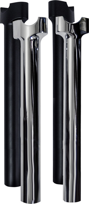 Wild 1 WO531S Chubby 12-Inch Straight Handlebar Risers in Show Chrome or Satin Black