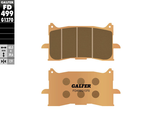 Galfer FD499G1370 Sintered Brake Pads for Motorcycles and ATVs