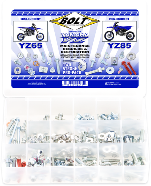 BOLT Propack Yamaha Mini 2-Stroke Engine Overhaul Kit (Part Number: YZPP-MINIS)