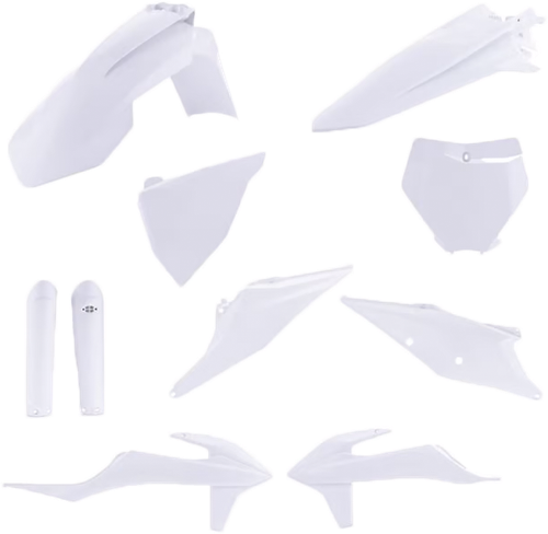 ACERBIS Full Plastic Kit for KTM White - Part Number 2986510002