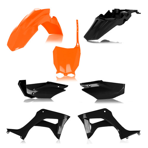 ACERBIS Full Plastic Kit for Honda - Orange/Black (Part #2861935225)