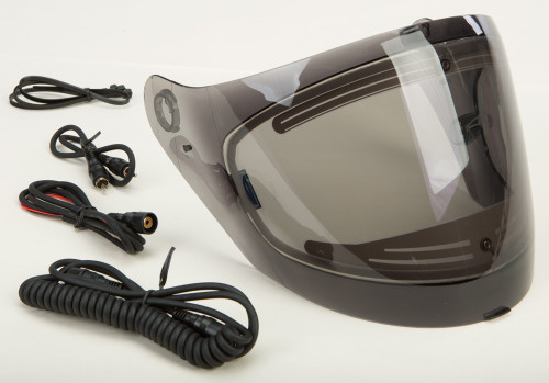 GMAX G067026 Shield Electric Lens Smoke with Cord for GMAX 67/77 Helmets