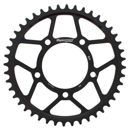 SuperProx RFE-829-44-BLK Rear Steel and Aluminum 44-Tooth Sprocket for 530 Chain - Black