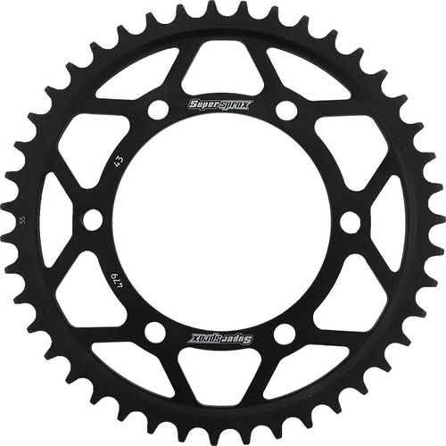 SuperProx RFE-479-43-BLK Rear Steel Sprocket 43-Tooth for 530 Chain - Black
