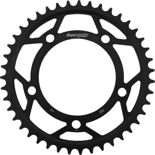 SuperProX RFE-302-43-BLK Rear Sprocket Steel 43-tooth for 530 Chain
