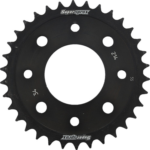 SuperSproX RFE-214-34-BLK Rear Steel Sprocket 34T for 420 Chain