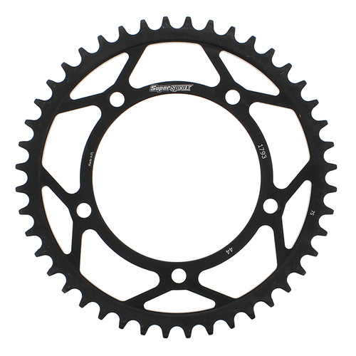 SuperProx RFE-1793-44-BLK Rear Sprocket Steel 44 Tooth for Hayabusa, Suzuki, and Triumph