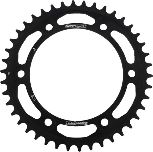 SuperProX RFE-1308-42-BLK Rear Steel Sprocket 42 Teeth for Street and Off-Road