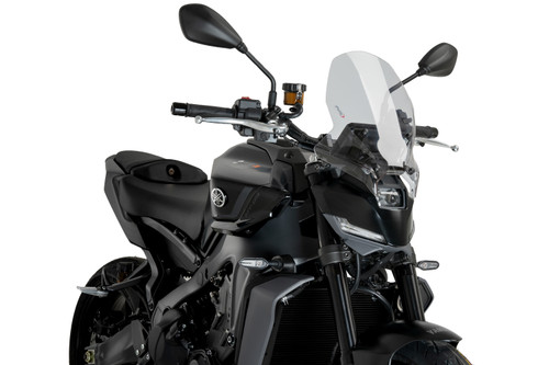 PUIG Windscreen Naked New Generation Touring Clear for Yamaha Naked Motorcycles (Part #22078W)