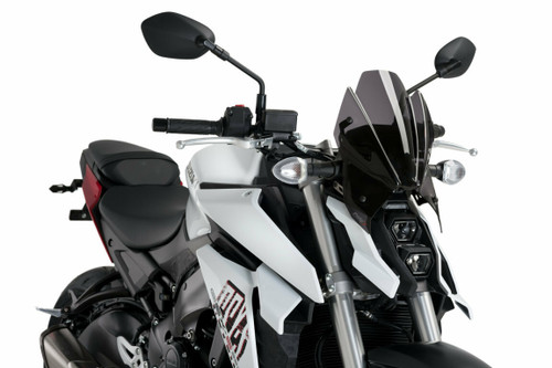 PUIG Naked Generation Sport Dark Smoke Windscreen for Suzuki Motorcycles Part 20833F