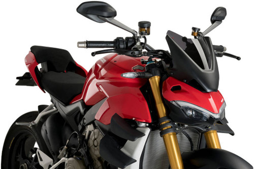 PUIG Windscreen Naked New Generation Sport Dark Smoke for Ducati