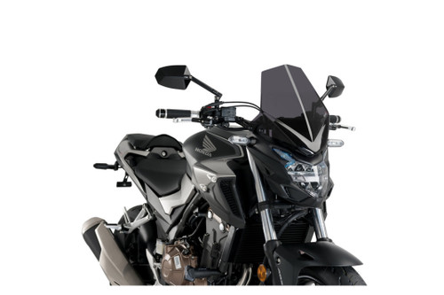 PUIG Windscreen Naked New Generation Sport Dark Smoke for Honda - Part 3657F