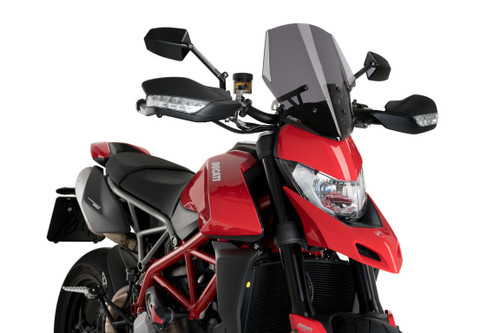 PUIG Windscreen Naked New Generation Sport Dark Smoke for Ducati - Part 3634F