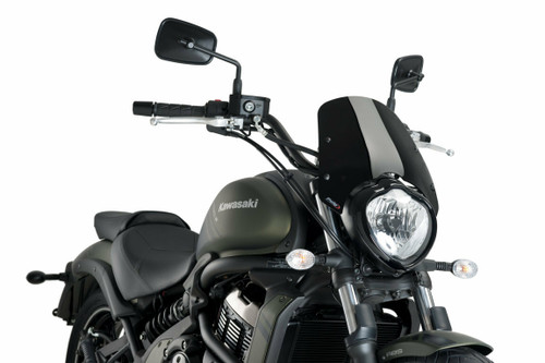 PUIG Windscreen Naked New Generation Sport Black for Kawasaki - Part 3175N