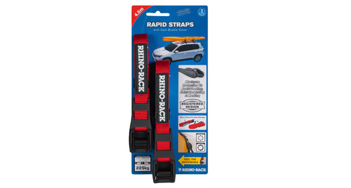 Rhino-Rack USA RTD45P Rapid Straps with Buckle Protector, 15 Feet