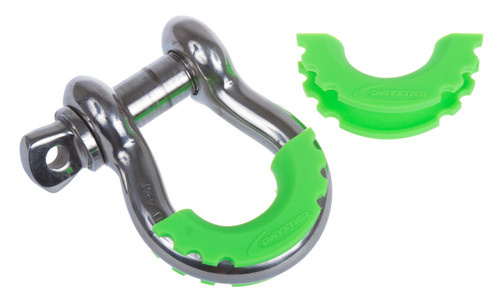 Daystar KU70056FG D-Ring Shackle Isolator Pair in Fluorescent Green