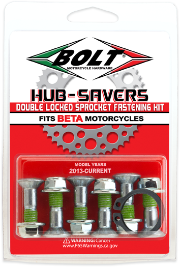 BOLT Hub Savers Double Lock Sprocket Fasteners for Beta - Part HS.BETA