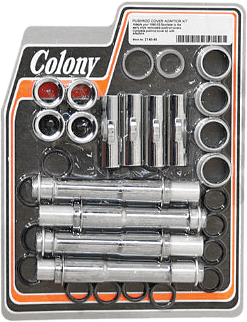 Colony Machine Pushrod Cover Conversion Kit with Adaptor for 90 03 XL (Part #2140-40)
