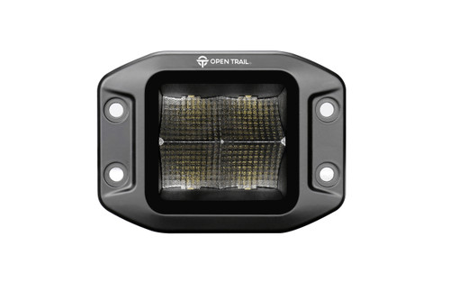 OPEN TRAIL HML-9540FC 90 Stealth LED Flush Mount Pods Flood – Bright White Off-Road Lighting