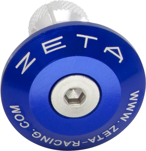 ZETA Ze48-7007 Blue Bar End Plug with Aluminum Hardware