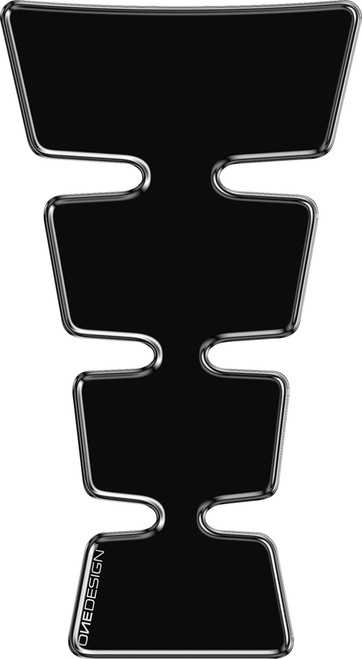 ONE EMBLEMS CGMAXBKP Large Black Tank Pad for Motorcycle Protection