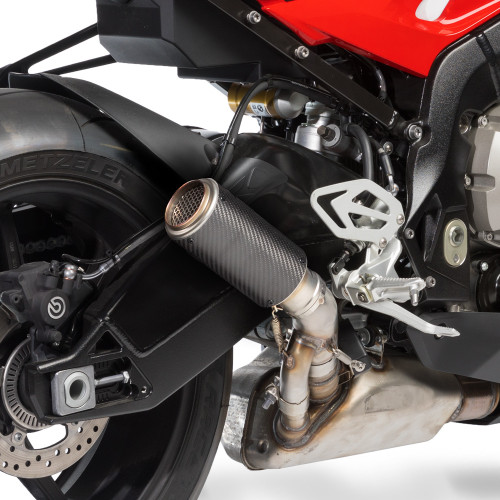 HotBodies Racing MGP Stinger Slip-On Exhaust for BMW - Matte Carbon, Part 21701-2405