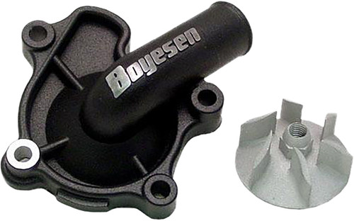 Boyesen WPK-06CB Waterpump Cover & Impeller Kit - Black for Enhanced Cooling and Hydrodynamic Efficiency