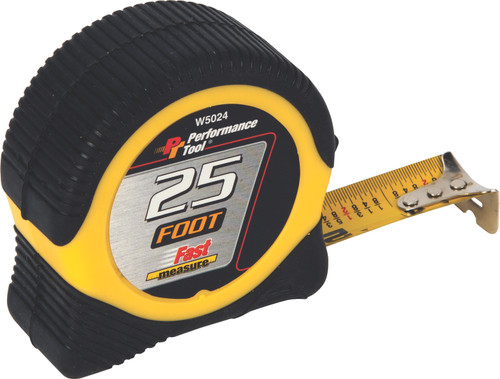 Performance Tool W5024 25' Locking Tape Measure for Accurate Measuring