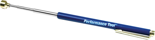 Performance Tool W1254 Pocket Magnet Retriever - Extendable Magnetic Pickup Tool with Heavy Duty Magnet and Pocket Clip