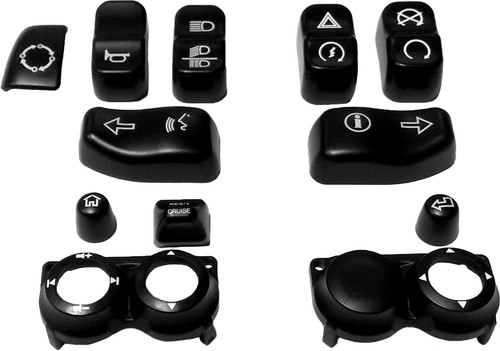 HardDrive Switch Cap Kit Black for 2016-2025 Harley FLHT/FLTR Special Models – Part 370342