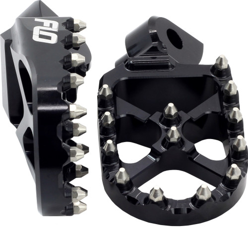 FLO MOTORSPORTS Pro Series Foot Pegs for Suzuki Black - Part FPEG-796BLK