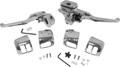 HardDrive 26-095 Hand Control Kit for Harley Davidson 1996-2006, Chrome Finish