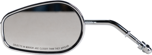HardDrive OEM Style Tapered Short Stem Chrome Motorcycle Mirror - Part #18-501