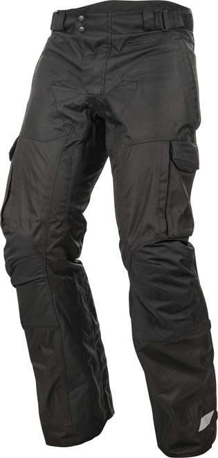 FLY Racing Terra Trek Pants Black Size 36 Tall – Waterproof Motorcycle Riding Trousers with CE Level 1 Armor