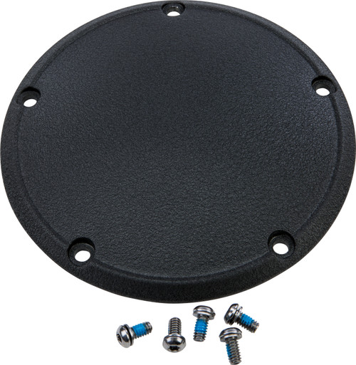 HardDrive 302701 Smooth Derby Cover for Harley-Davidson Big Twin 1999-2016, Wrinkle Black Finish