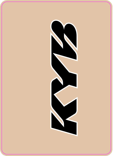 D-COR Upper Fork Decal Kyb Black - Part 40-80-103