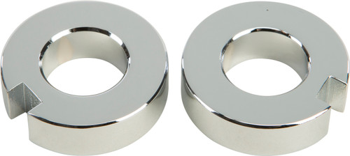 HardDrive Rear Axle Collar Set Chrome for Harley FXST 2000-2007 – Part Number 25-062