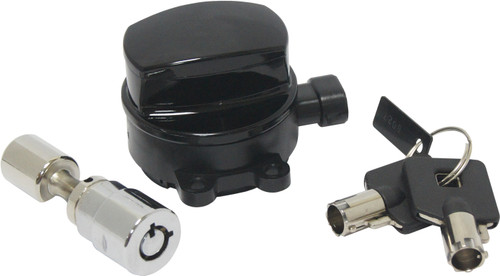 HardDrive Ignition Switch for FX/FLST with Fork Lock, Black - Part Number 27-042BK
