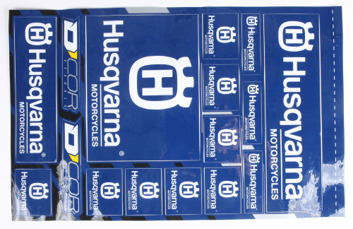 D-COR Husqvarna Decal Sheet Part 40-70-100 for Durable Customization