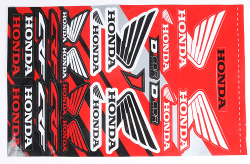 D-COR Honda Decal Sheet Part 40-10-101 for Long-Lasting Vehicle Customization