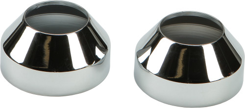 HardDrive Chrome Fork Boot Caps for FX and XL with 35mm Fit - Part 23-0311