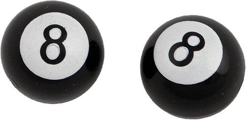 HardDrive W99-6216B(2) 8-Ball Style Valve Stem Caps for Automotive Wheels