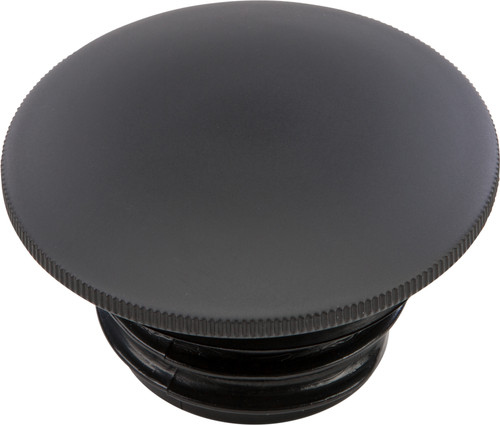HarDDRIVE Gas Cap Screw-In Smooth Non-Vented Matte Black for Harley Davidson 1996-2020 - Part 012573