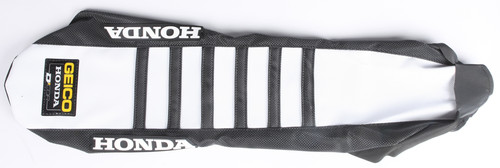 D-COR Geico Replica Black and White Seat Cover with Ribs - Part 30-10-453
