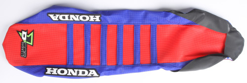D-COR Seat Cover Blue/Red/Blue – Part 30-10-451 for Enhanced Bike Control and Durability